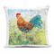 Stupell Industries Cockerel Rooster in Colorful Garden Outdoor Printed Pillow, design by Clare Tupper, 18 x 7 x 18